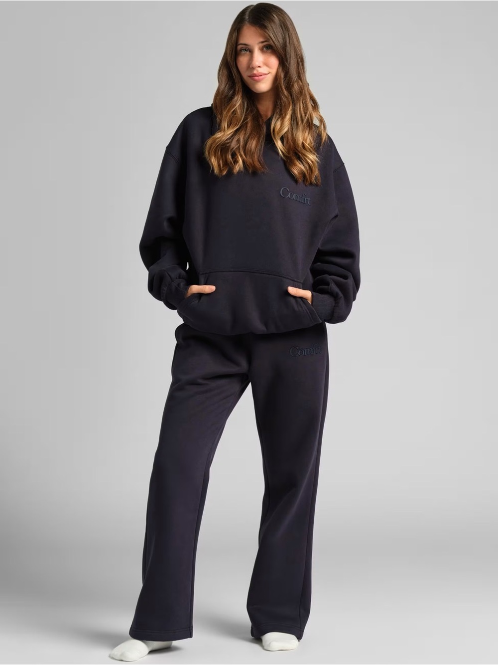 Comfrt Minimalist Hoodie in Navy (Unisex)